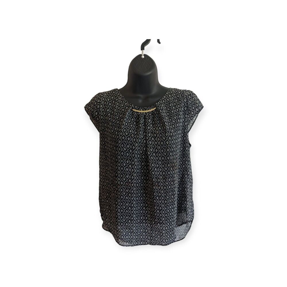 Twine and String Women’s Blouse Size M Black